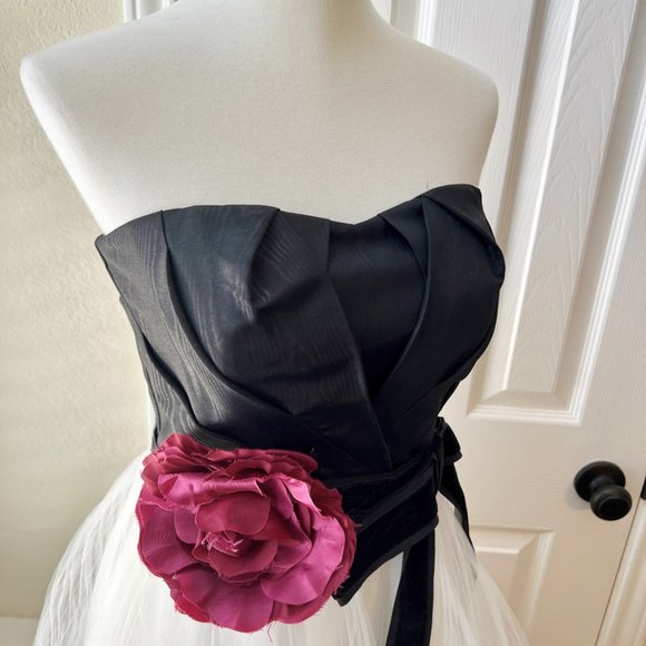 White House Black Market Strapless Tulle Party Dress - Picture 4 of 14